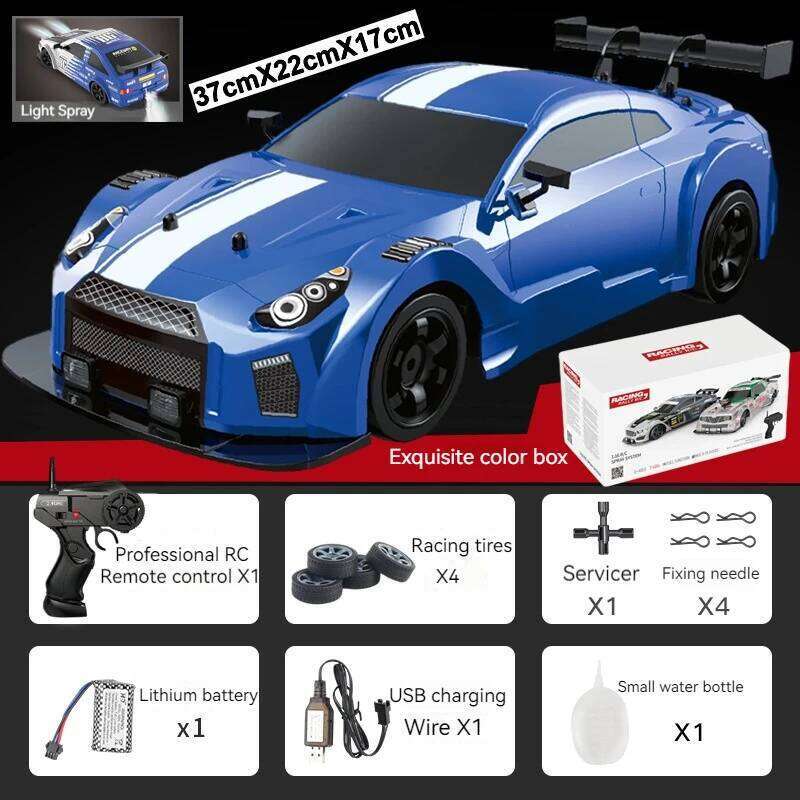 AE86 1: 16 Racing CAR with Remote Control Toys RC Car Drift High-Speed Race Spray 4WD 2.4G Electric Sports Vehicle Gifts H260227