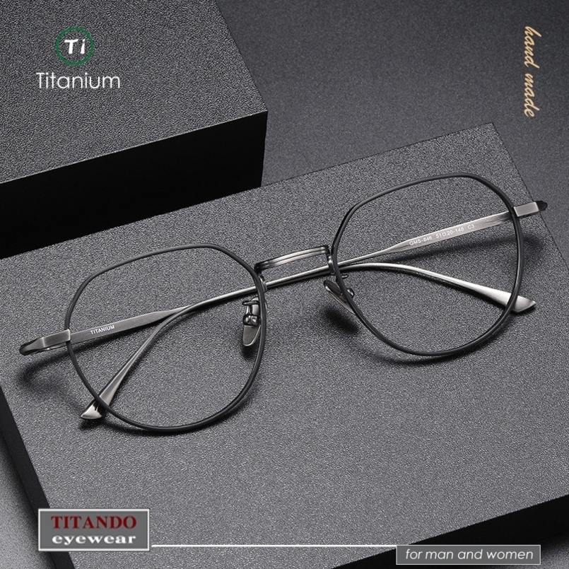 Japanese Retro Pure Glasses Frame Crown Polygonal Optical eyeglasses for man MASUNAGA same n GMS846 260206BJ
