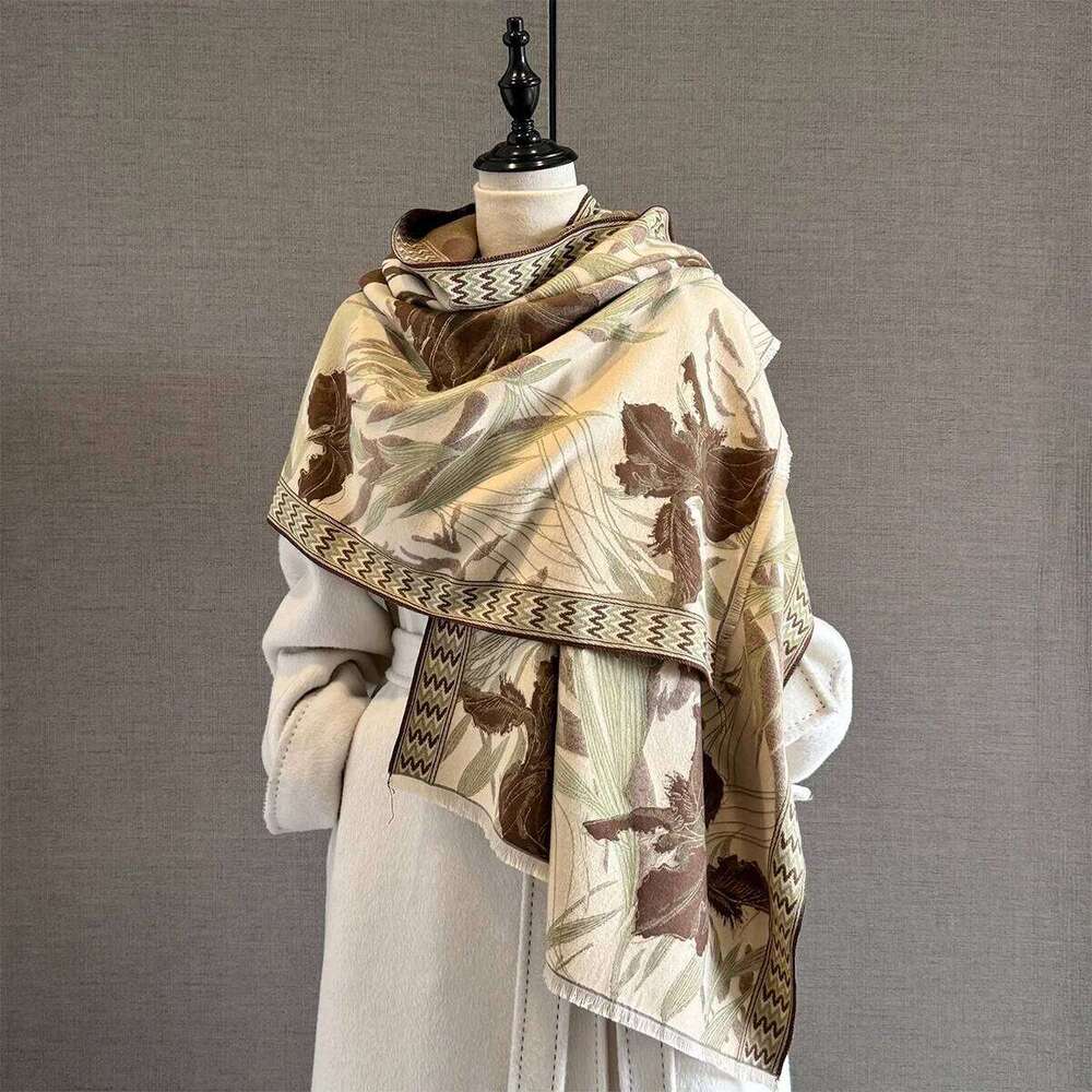 Autumn Cashmere Scarf for Women Thick Warm Winter Blanket Brand Female Luxury Quality Shawl Wrap Bufanda Poncho Echarpe Pashmina Z260226