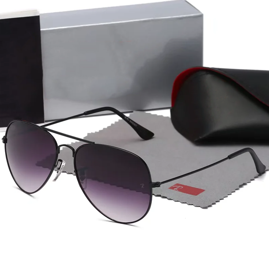 Mens Designer Sunglasses Fashion Causal Beach Pilot Sunglasses Men Women Classical Luxury UV400 Polarized Sun Glasses Driving Black Goggle Adumbral With Box aa