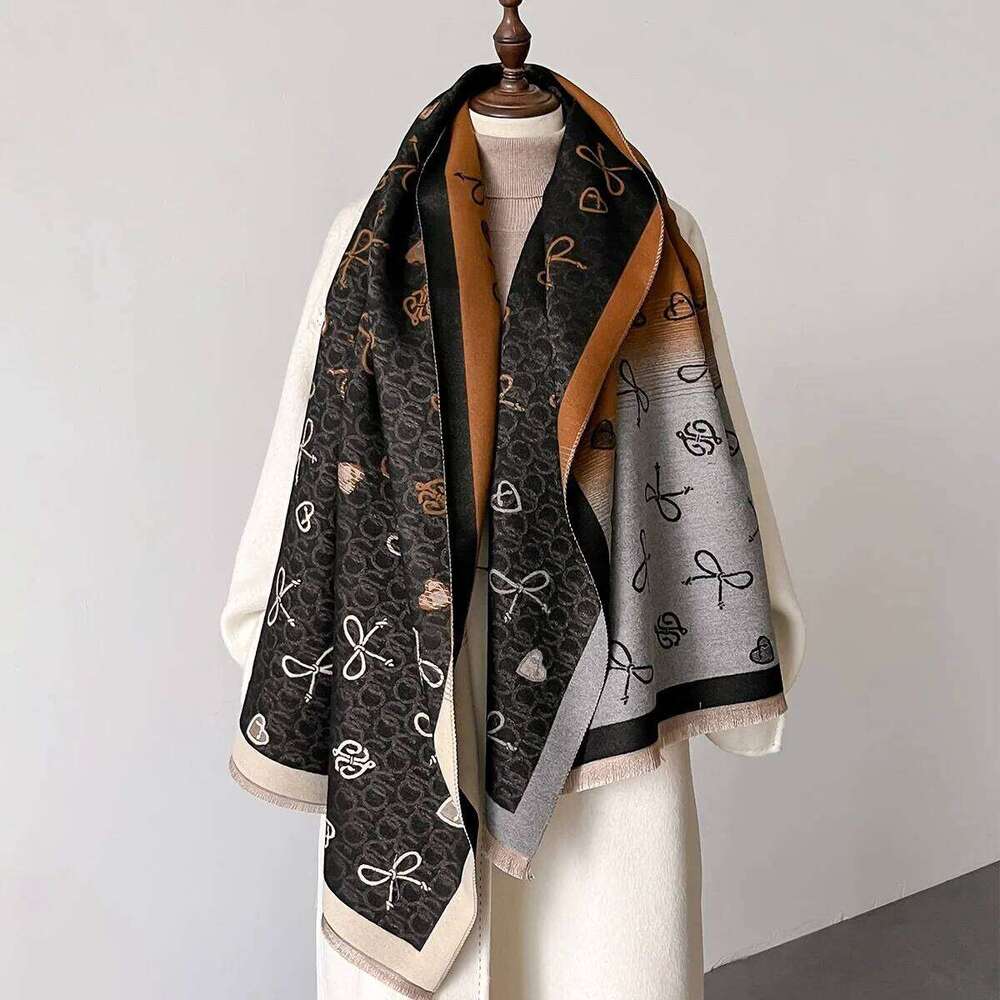 Warm Cashmere Soft Scarf Women Shawl Bow Tie New Wraps Luxury Thick Blanket Winter Bufanda Pashmina Female Travel Stoles Z260226