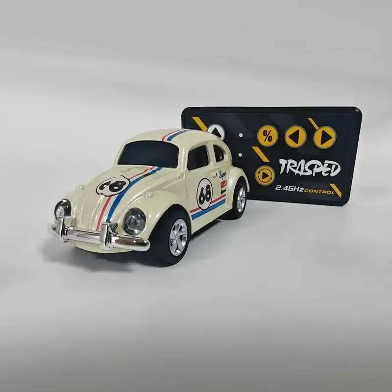 1/64 Drift Small Remote Control Wireless Mini Retro Simulation Beetle Alloy Model Boy Toy Car H260227