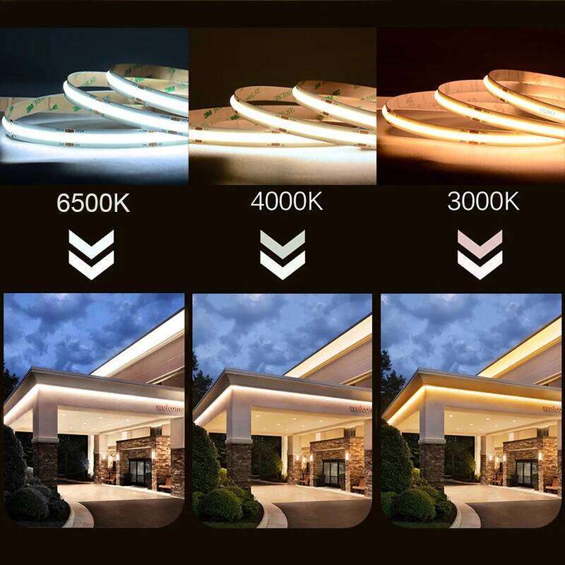 UL Listed LED Strip 320 480 LEDs/m 16.4ft High Density Flexible RA90 COB Tape DC12V 24V 3000K-6500K Led Ribbon Light Z260226