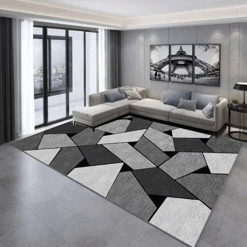 Nordic Geometric Carpet for Living Room Modern Luxury Decor Sofa Table Large Area Rugs Bathroom Mat Alfombra Para Cocina Tapis H260226