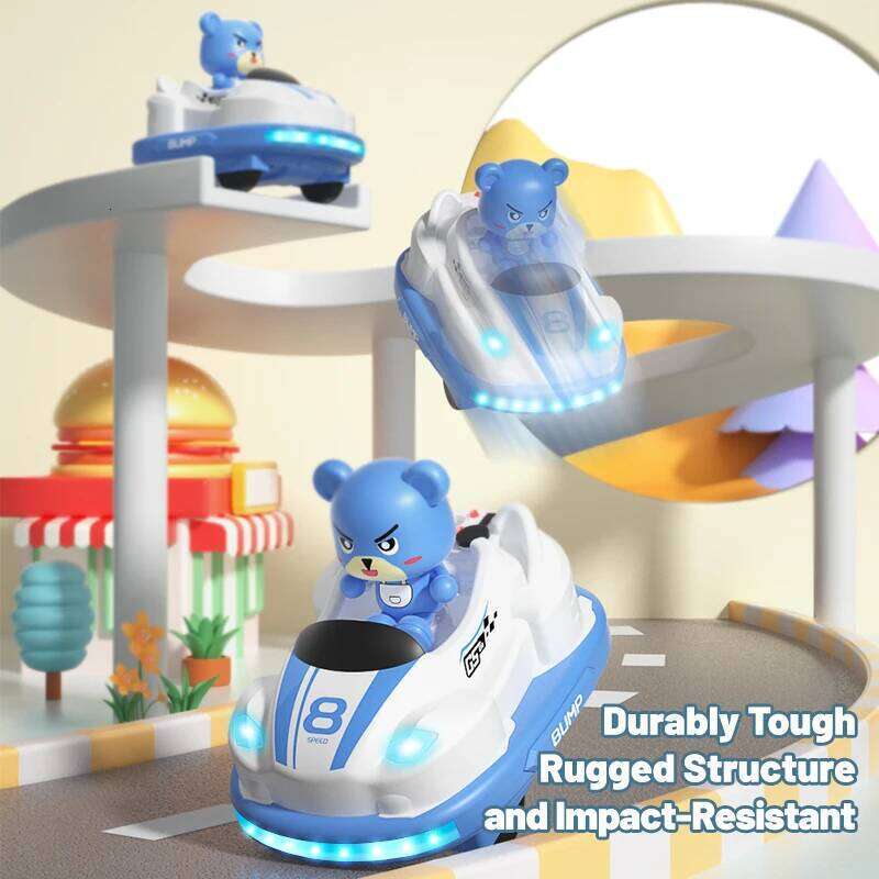 Remote Control Bumper Car Sound And Light music Parent-child Competitive Interaction Go Kart Battle Boy Toys for Children H260227