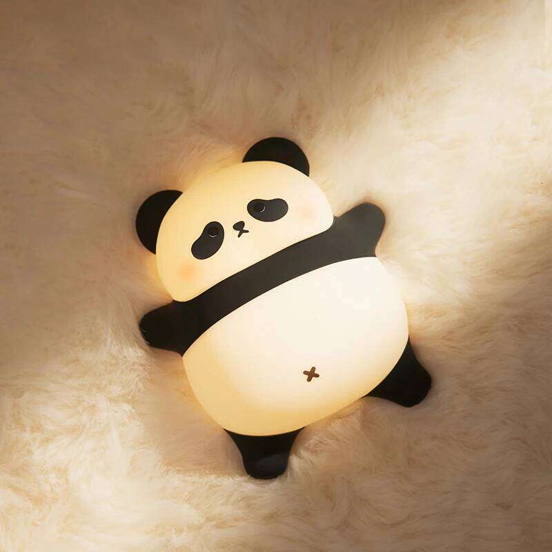 Capybara Silicone Night Light Cute Panda Adjustable Brightness Timing Rechargeable Sleep Nightlights For Kids Room Z260227