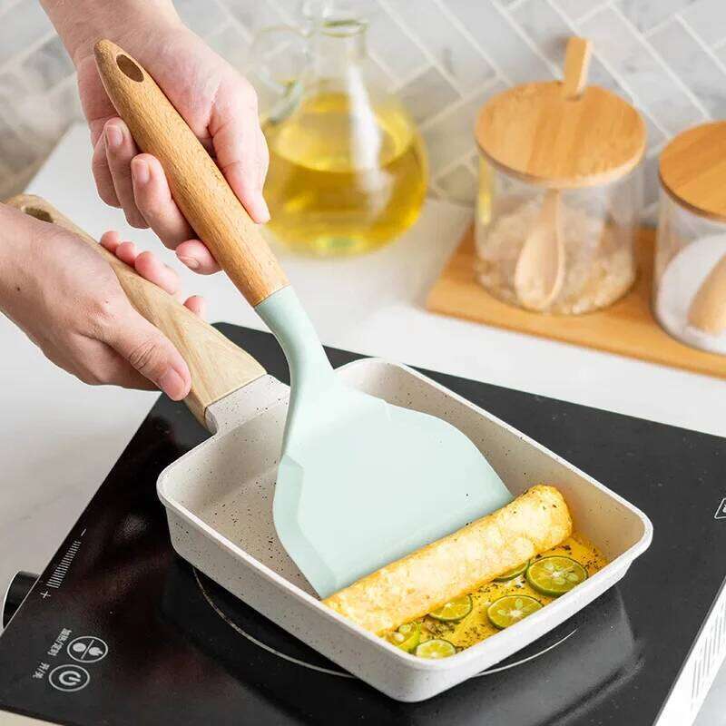 Non-stick Silicone Spatula Wide Mouth Yuzi Burning Omelette Pancakes Fried Eggs Shovel Kitchen Accessories Cooking Gadgets