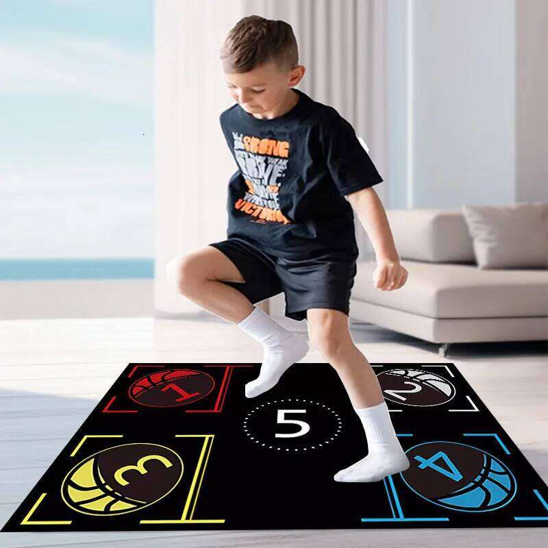 Basketball Train Mat Non Slip Soundproof Material Children Adolescents Indoor Ball Control Training Dribbling Drill Thickening H260226