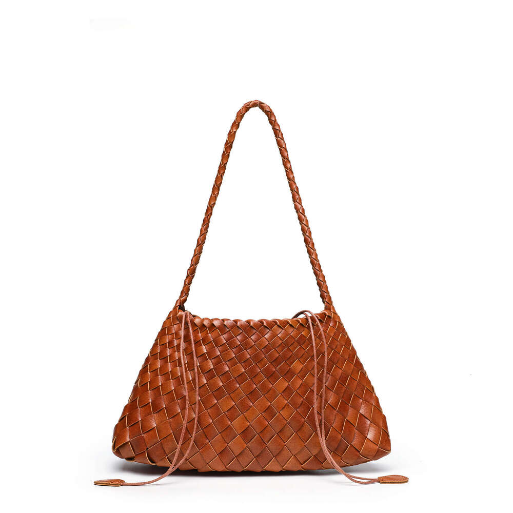 Cross Border Hot Selling Hand Woven Fashion Retro Handheld Basket Versatile Underarm Single Shoulder Mother Daughter Bag