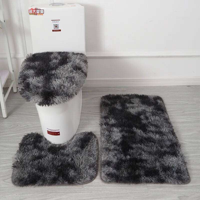 Toilet Seat Cover 3Pcs Set Bath Mat Shower Room Floor Rug Home Bathroom Anti-Slip Absorbent Doormat Bathtub Decor Carpet H260227 - view 5