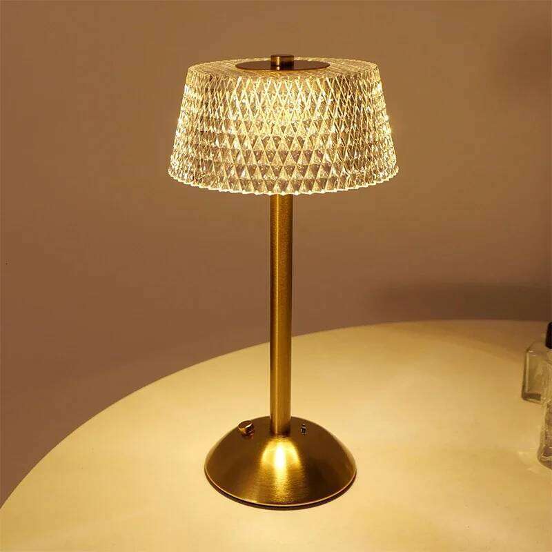 Rechargeable Light Touch Night Lamp Bedroom Study Bedside Atmosphere Decoration Glass LED Table Lamps Z260227