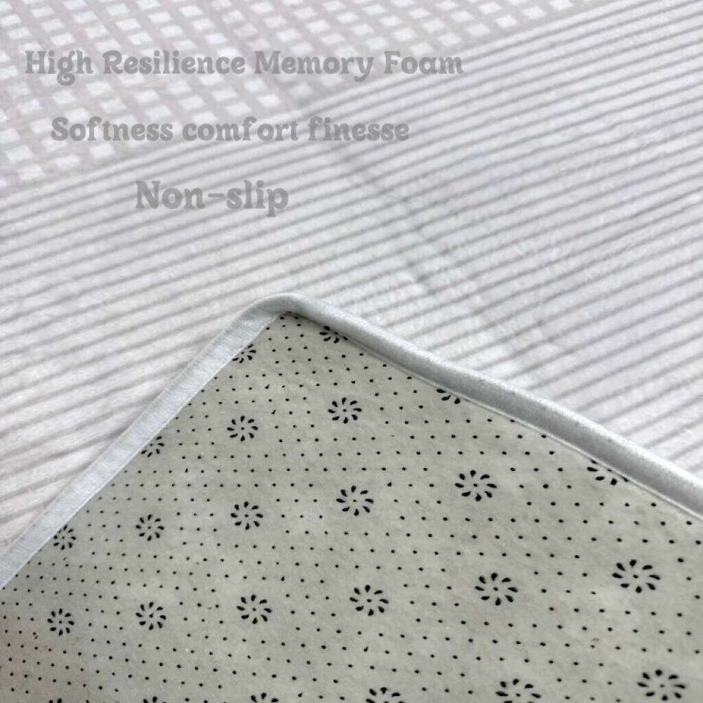 VIKAMA Scandinavian Style Striped Facecloth Carpet Brown And White Simple Design Living Room Sofa Area Home Decoration H260227 - view 7