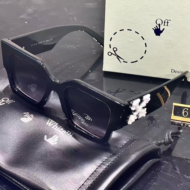 OFF sunglasses luxury designer men's metal style glasses for women Black High Quality glasses