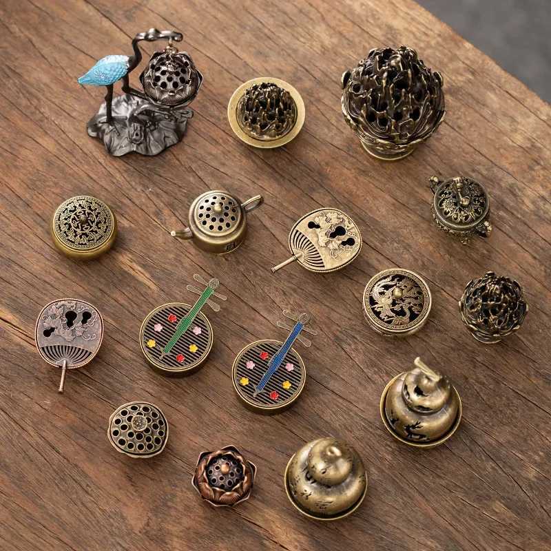 Incense Burner 2026 Antique Pocket Dragon Phoenix Hollow Mini Ornament for Tea Desk Office DecorT260227