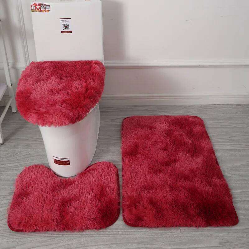 Toilet Seat Cover 3Pcs Set Bath Mat Shower Room Floor Rug Home Bathroom Anti-Slip Absorbent Doormat Bathtub Decor Carpet H260227 - view 7