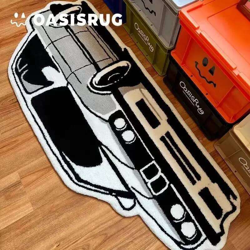 VIKAMA Trendy Car Carpet Comfortable And Soft Home Decoration Personality Creative Footrest Gaming Room Bedside Blanket H260226