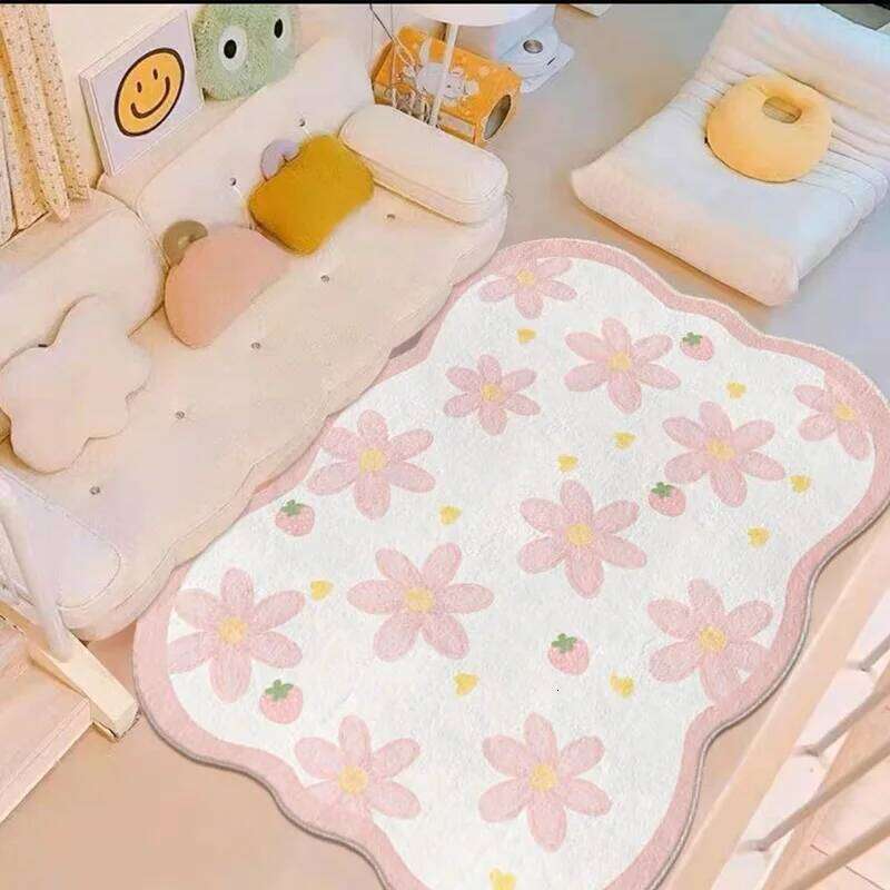 VIKAMA Imitation Cashmere Living Carpet, Tough Get Dirty And Easy To Clean, Girls' Room Bedside Rug For Home Decoration H260226