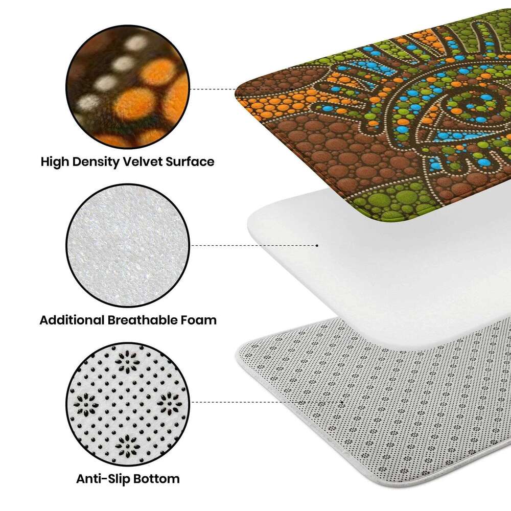 Summer Beach Wave Floormat Home Decor Non-slip Kitchen Hallway Balcony Rugs Bathroom Foot Pad Bedroom Door Mat H260226