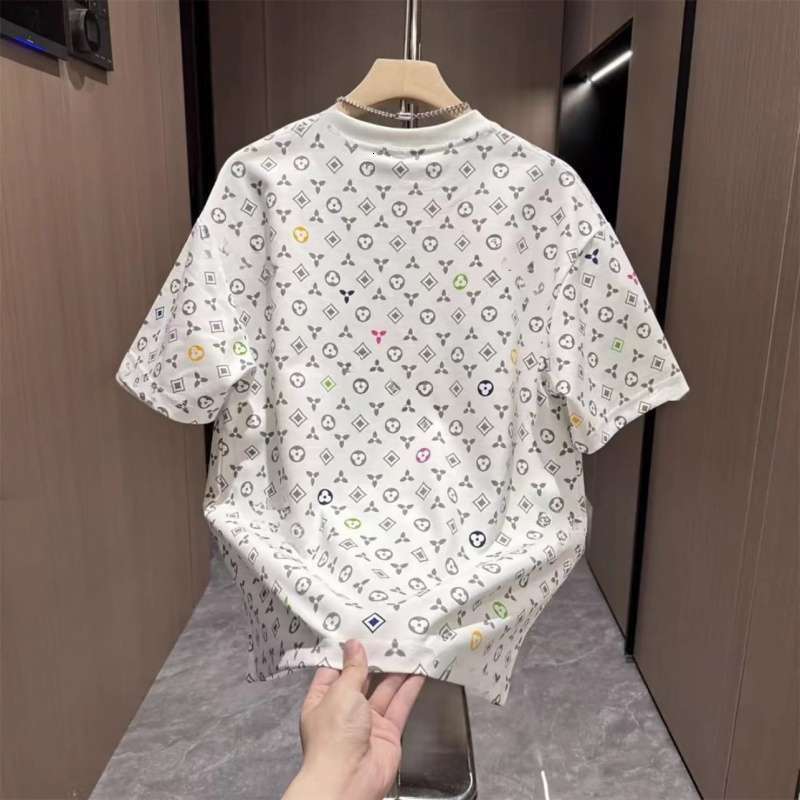 Trendy Brand All-Printed Men's Short-Sleeve T-Shirt, Spring-Summer New Style, Casual And Stylish, Versatile Loose-Fit Tee