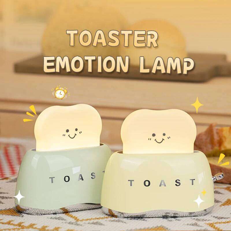 New Toast Night Light Cute little Bread Lamp Breastfeeding portable light with timer is still a great gift for kids and friends Z260227