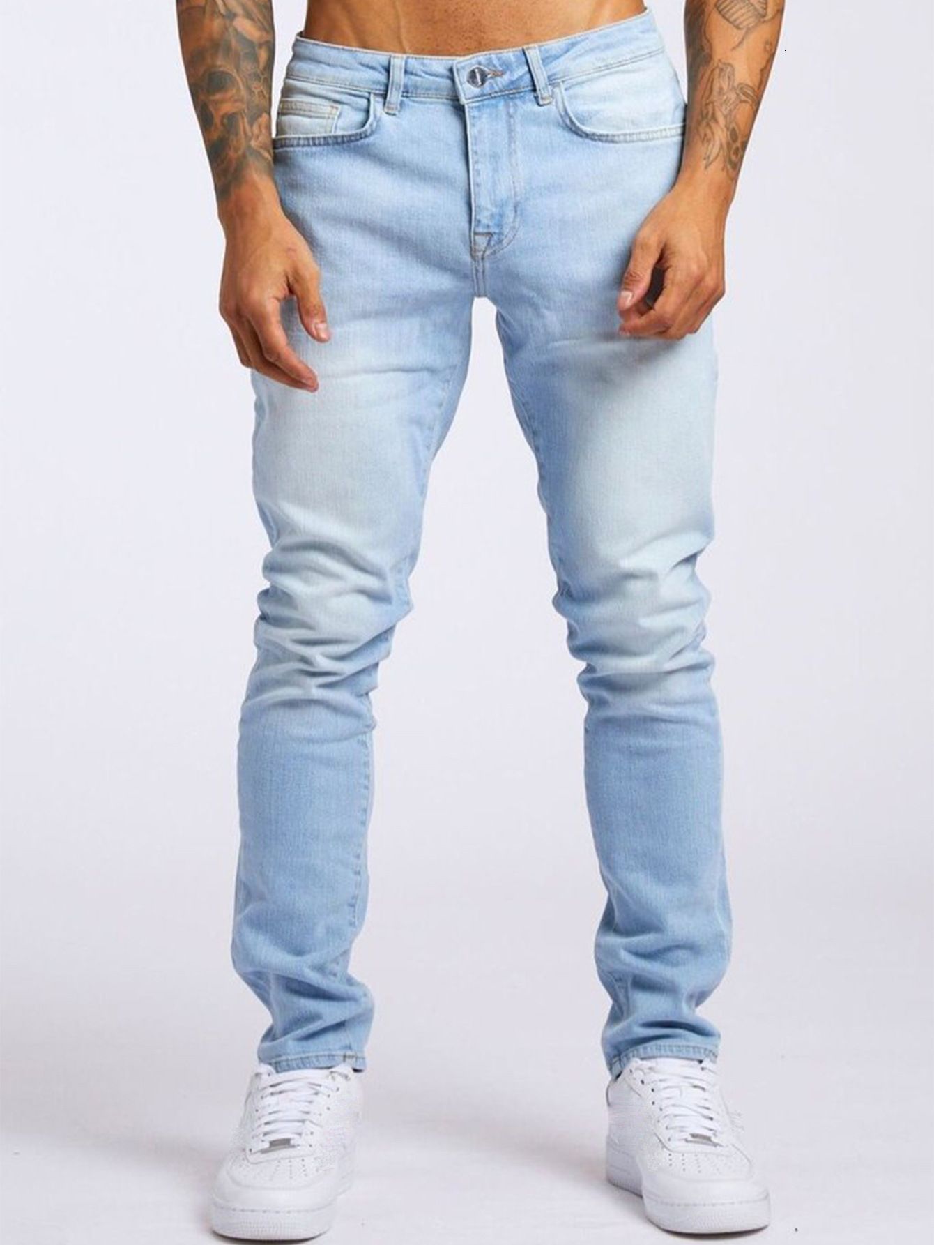New Mens Jeans from SaleTong Trendy Slim Fit Denim Pants NK362251022