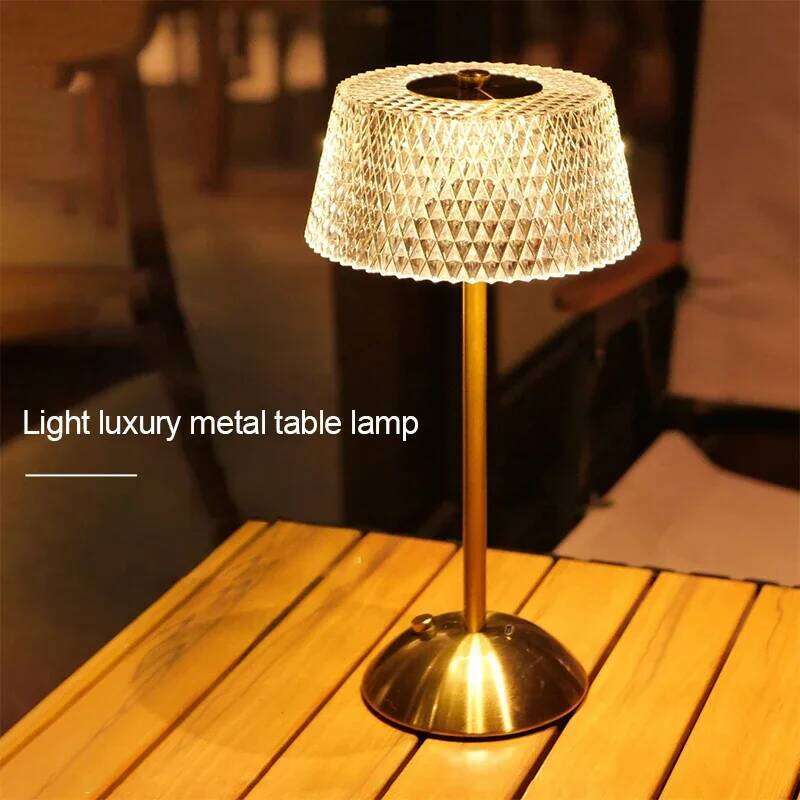 Rechargeable Light Touch Night Lamp Bedroom Study Bedside Atmosphere Decoration Glass LED Table Lamps Z260227
