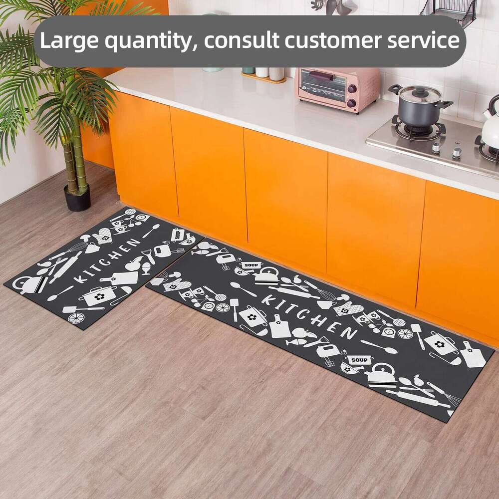 Kitchen oil-absorbing and water-absorbing mat, bedroom living room soft carpet, porch doormat, bathroom non-slip floor mat H260226