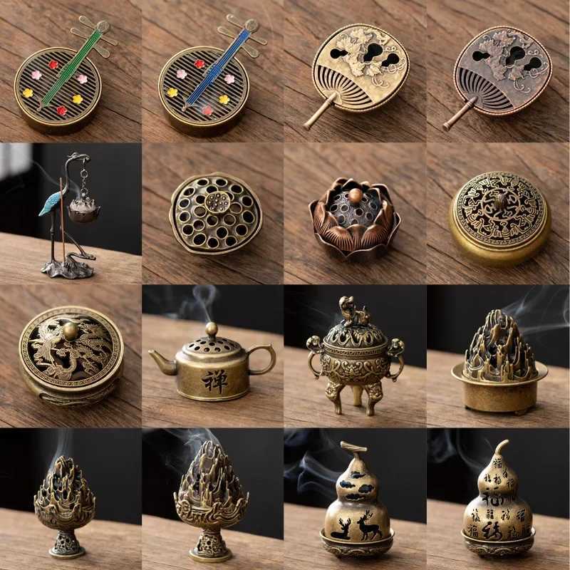 Incense Burner 2026 Antique Pocket Dragon Phoenix Hollow Mini Ornament for Tea Desk Office DecorT260227