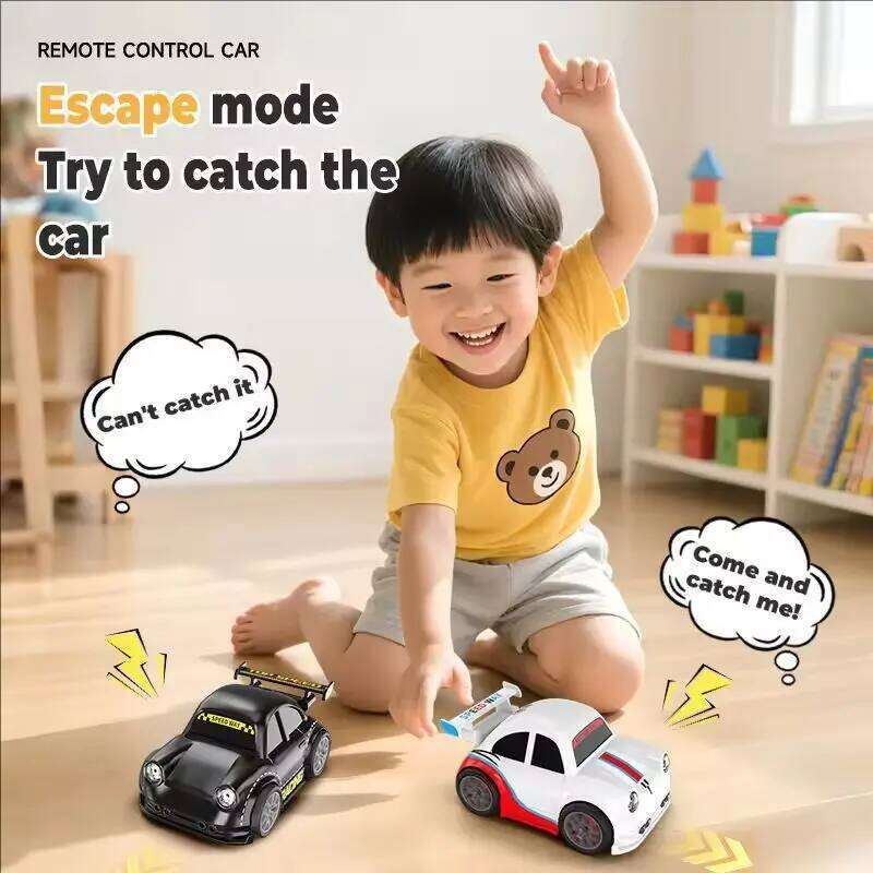 Smart 1:64 2.4G Mini RC Drift Car with Lights & Sound Multi-Function Remote Control Vehichles Indoor Outdoor Toys Gifts H260227