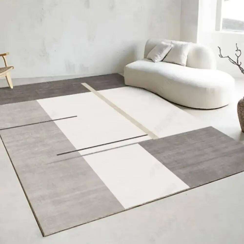 VIKAMA Flannel Carpet Modern Light Luxury Living Room Bedroom Bedside Simple Mat Large Rug Non-slip Washable Home Decor H260226