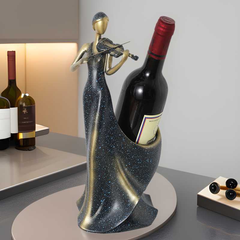 Creative High-End Living Room Wine Rack Violin Ornament Home Entrance Wine Cabinet Decoration Dining Table TV Cabinet Display S260226 Creative High-End Living Room Wine Rack Violin Ornament Home Entrance Wine Cabinet Decoration Dining Table TV Cabinet Display S260226