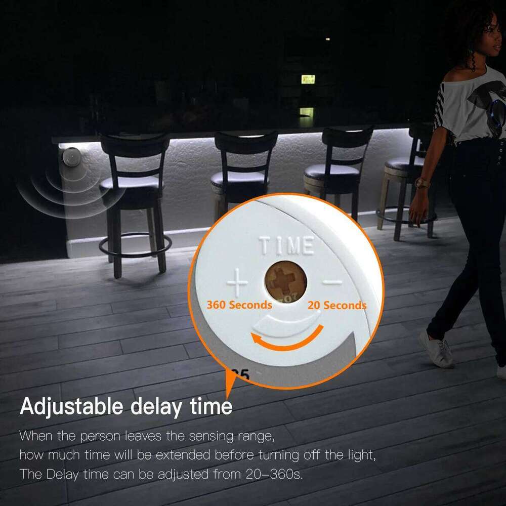 DC24V LED Night with PIR Motion Sensor Neon Light Strip No Flicker Waterproof COB Wall Lamp Tape Smart Induction for Stair Z260226