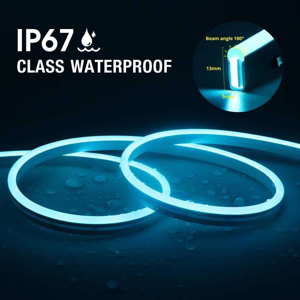 LED DC5V WiFi Neon RGB Strip 1M 2M 3M 4M 5M Work With Tuya App Smart Life/Alexa for TV Home Decor Lighting Z260226