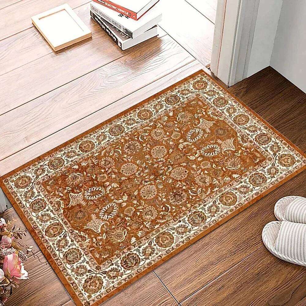 VIKAMA Flannel Carpet BOHO Persian Vintage Entry Door Mat Entryway Small Rug Non-slip Washable Dirty Resistant Home Decor H260227 - view 4