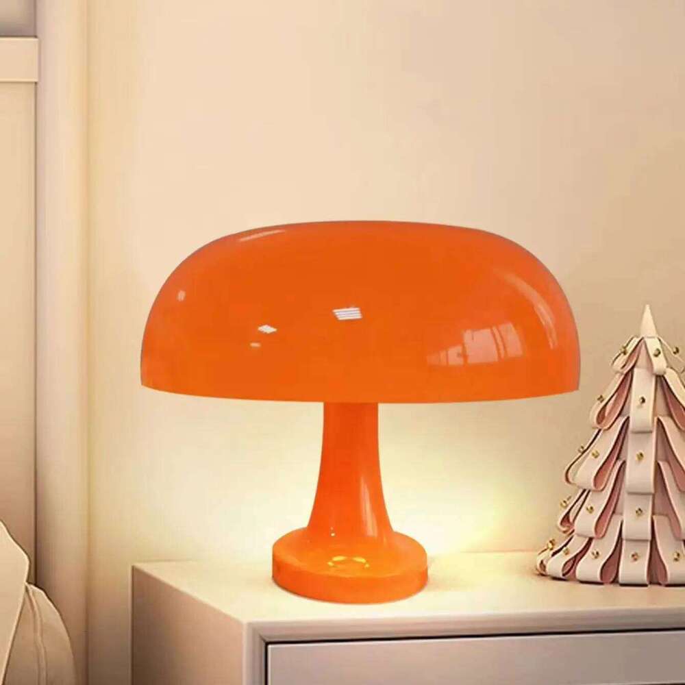 LED with USB Mushroom Table Lamp, Simple Modern Bedroom Bedside Lamp for Bedside, Bedroom, Study, Desktop Decorations Z260227
