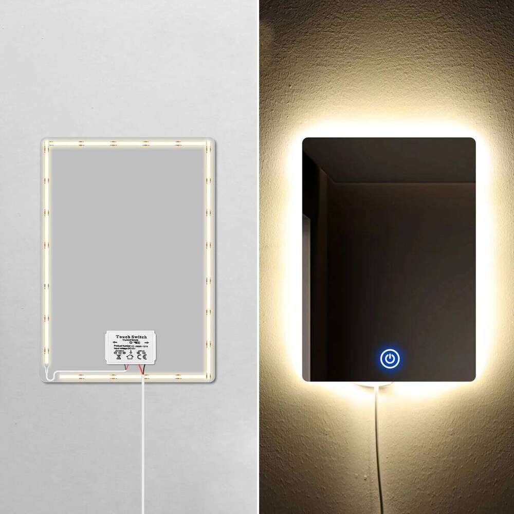 Makeup Mirror Light Vanity Lights 12V Bathroom Dressing Table Lighting Dimmable LED COB With Adhesive Tape Stepless Dimming Z260226