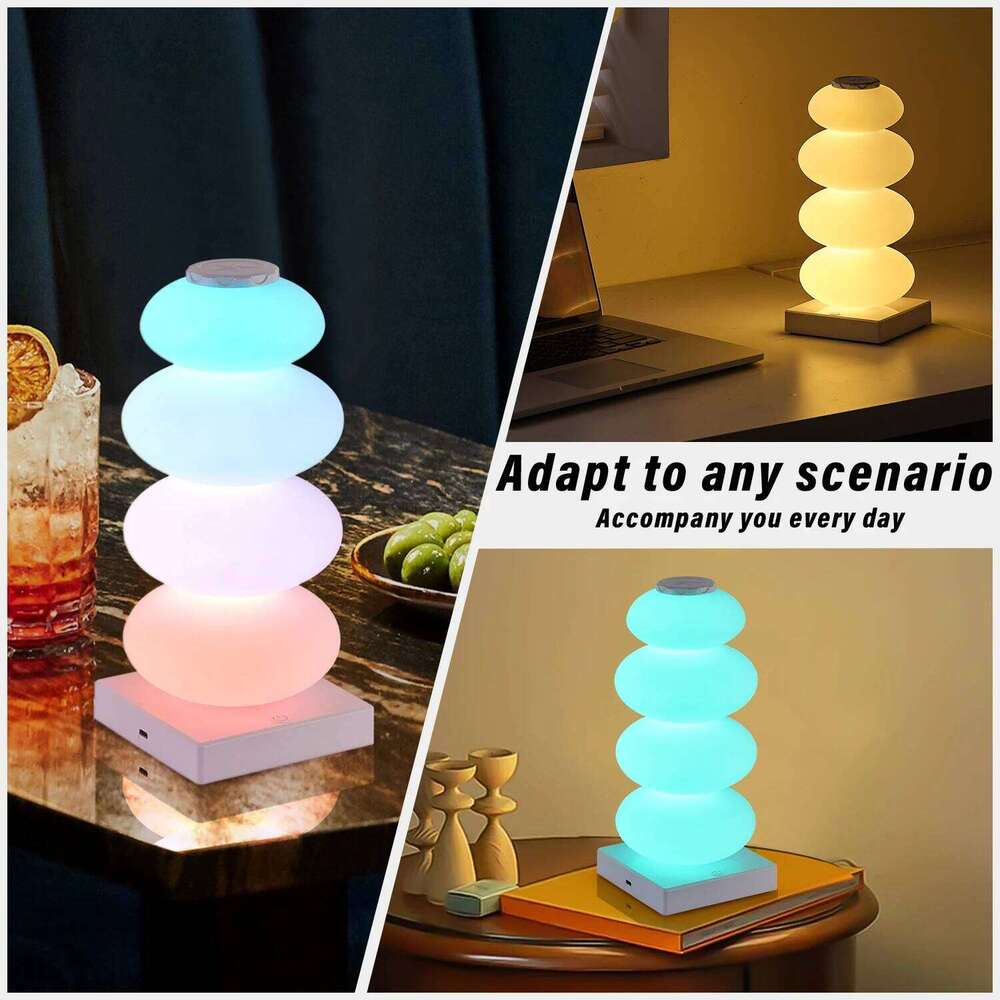 Touch switch LED RGB 16 DIY multi-step color changing table lamp bedroom bedside ambient light Z260227