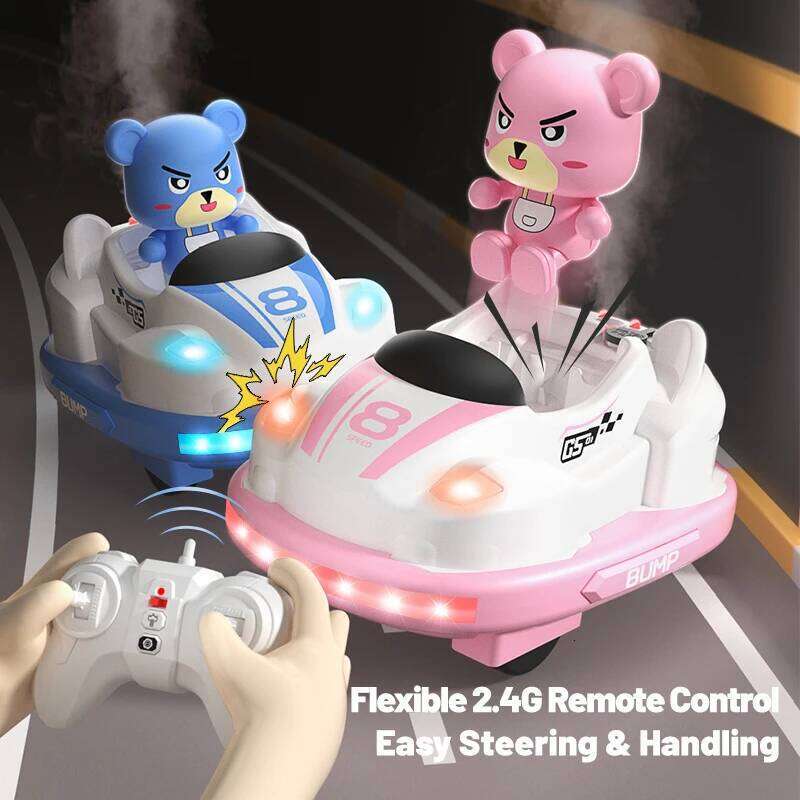 Remote Control Bumper Car Sound And Light music Parent-child Competitive Interaction Go Kart Battle Boy Toys for Children H260227