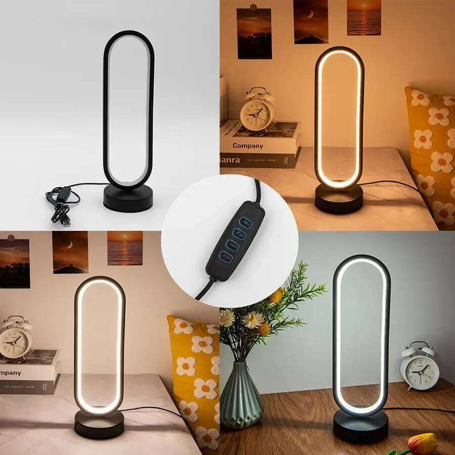 USB Plug in Creative Spiral LED Light Dimmable 3 Colors Table Night Lamp for Living Room Office Desk Bedroom Bedside Decor Z260227