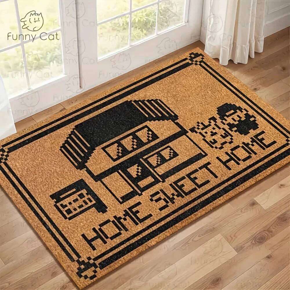 VIKAMA Sweet Door Gamers Anime Doormat for Covered Outdoor Welcome Mat For Home Entrance Decoration H260226