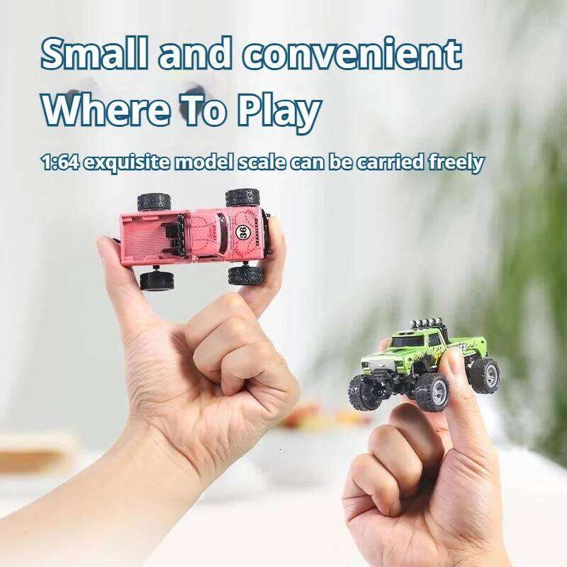 1/64 Mini RC 4WD Off-Road Climbing Alloy Shell Vehicl 2.4GHz Simulation Lighting Remote Control Car Model Toy Boys Gifts H260227