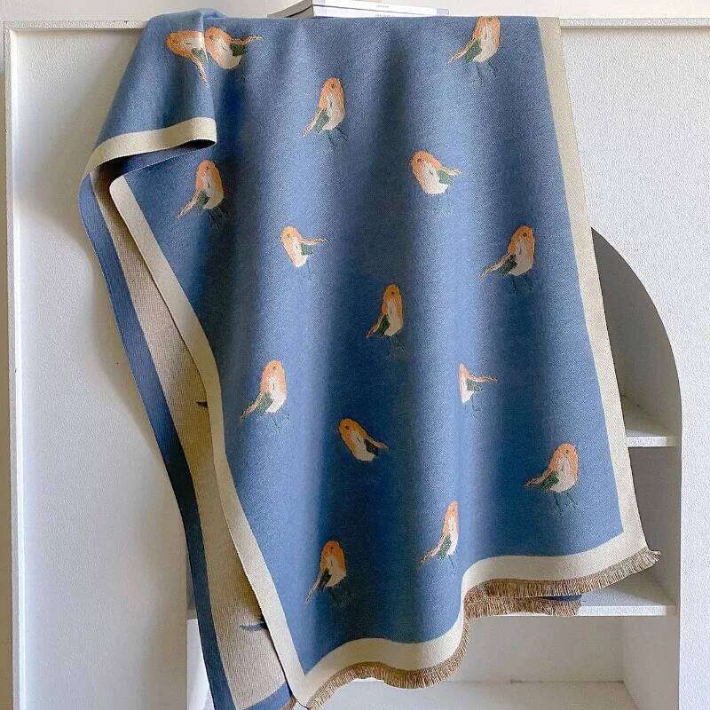 Thick Cashmere Blanket Women Scarf Warm Pashmina Shawl Winter Wraps Bufanda Print 2023 New Design Poncho Echarpe Female Z260226