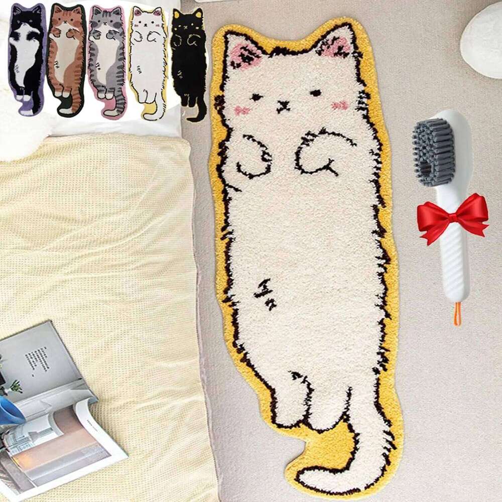 VIKAMA Cartoon Cat Patterned Carpet Home Decor. Provides Warmth For The Living Room Bedroom Bedside. Non-Slip And Dirt-Proof H260227 - view 5