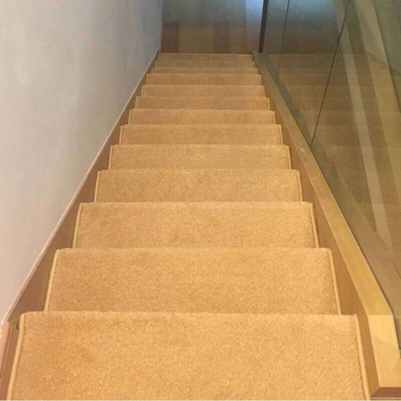 NEW Customized Pure Color Thickened Stair Step Glue-Free Self-Adhesive Non-Slip Floor Mat Household Wooden Rotating Ladder H260226