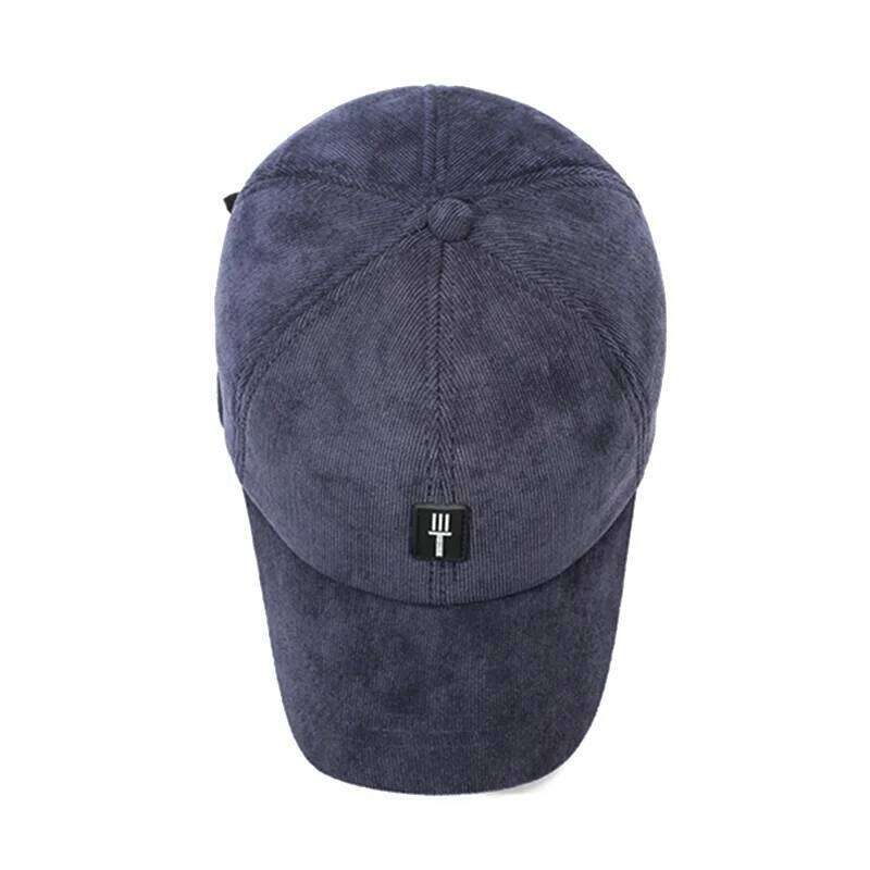 NORTHWOOD Corduroy Winter Baseball Cap with Ear Flaps Thicken Fleece Warm Windproof Outdoor Trucker Hat for Men and Women Z260226