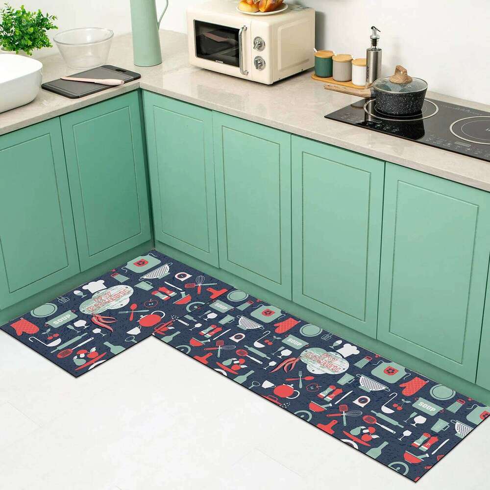 Kitchen oil-absorbing and water-absorbing mat, bedroom living room soft carpet, porch doormat, bathroom non-slip floor mat H260226