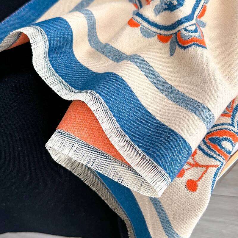 2025 New Brand Paisley Flowers Scarf for Women Warmer Winter Pashmina Print Scarves Shawls Female Thick Blanket Wraps Foulard Z260226