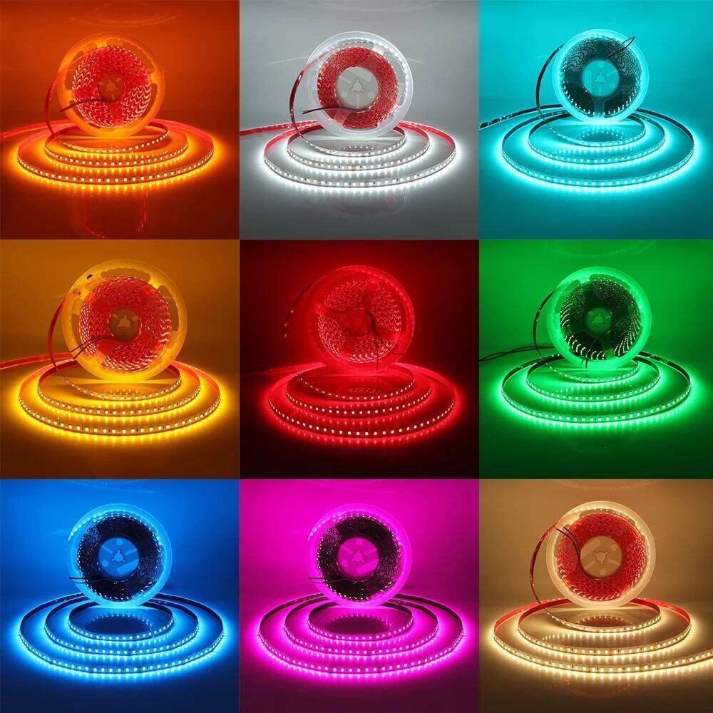 DC 12V 2835 120LEDs/M LED Strip Red/Blue/Pink/Yellow/Ice Blue/White/Green Home Decor Flexible Ribbon Tape Rope Light 5M/Roll Z260226