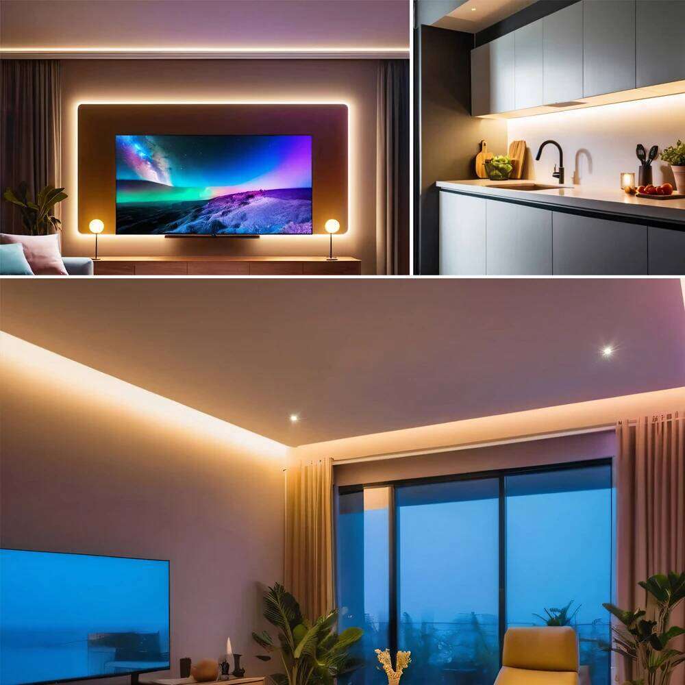 220V 230V 5M 10M 20M 50M LED Light Strip No power Required Flexible Adhesive Tape IP55 with IC Chip 2835 120LEDs/M Home Lighting Z260226