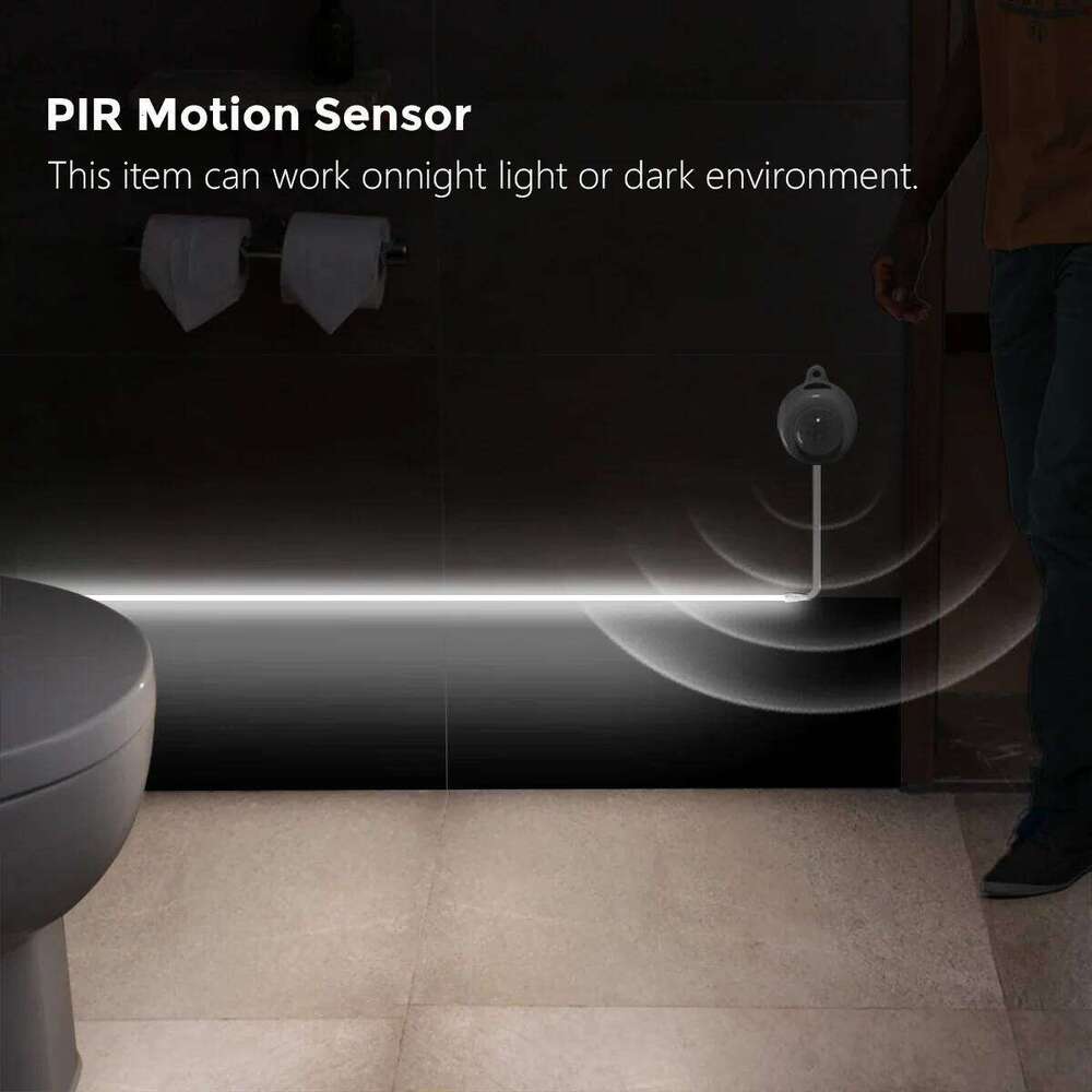 12V Smart Wifi APP Control LED RGB Neon Strip Night Light with PIR Motion Sensor Dimmable Silicone Tape Voice Assistant Z260226